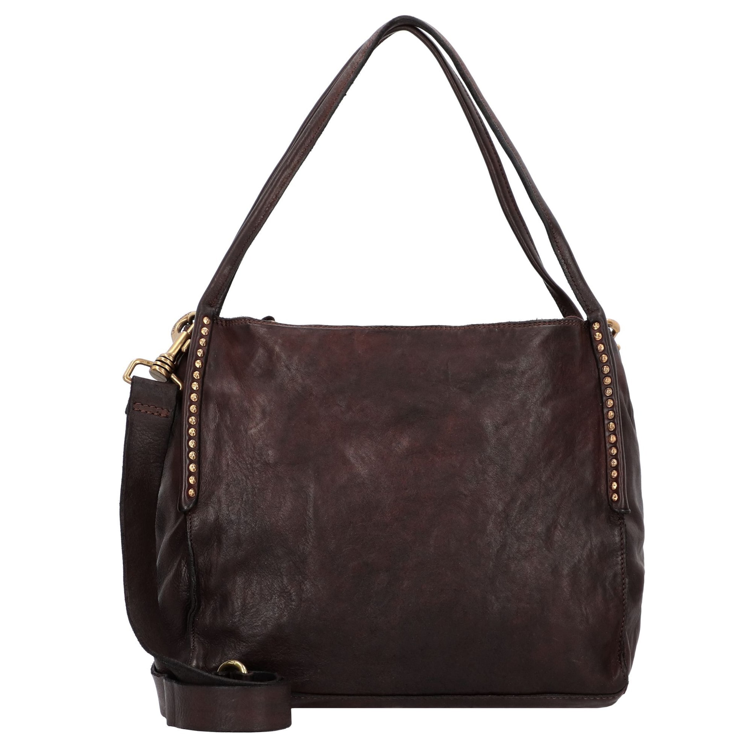 Campomaggi Schoudertas 'Viola' in Bruin: voorkant