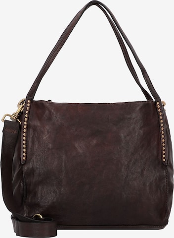 Borsa a spalla 'Viola' di Campomaggi in marrone: frontale