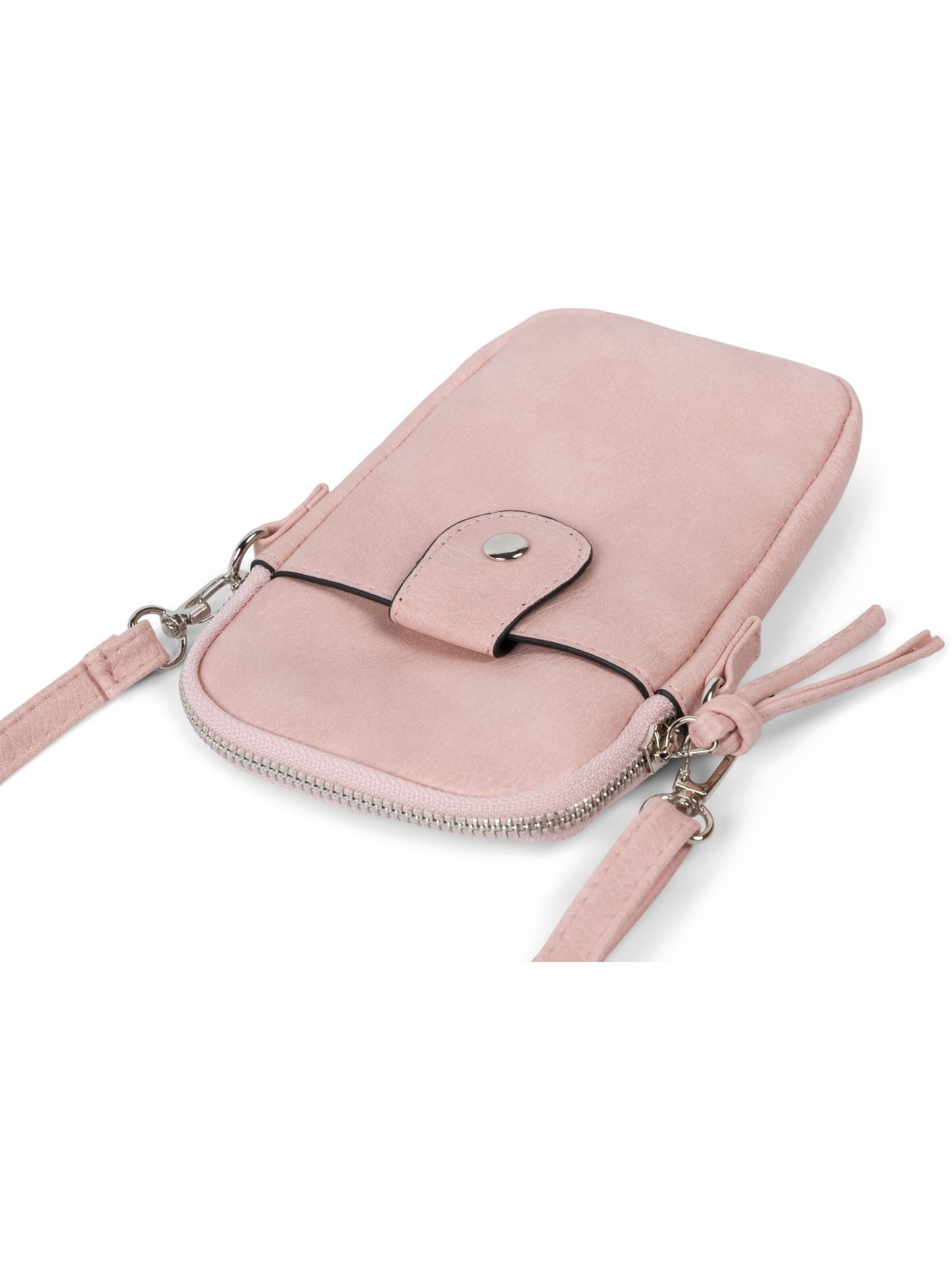 styleBREAKER Crossbody bag 'Mini Umhängetasche Uni' in Pink