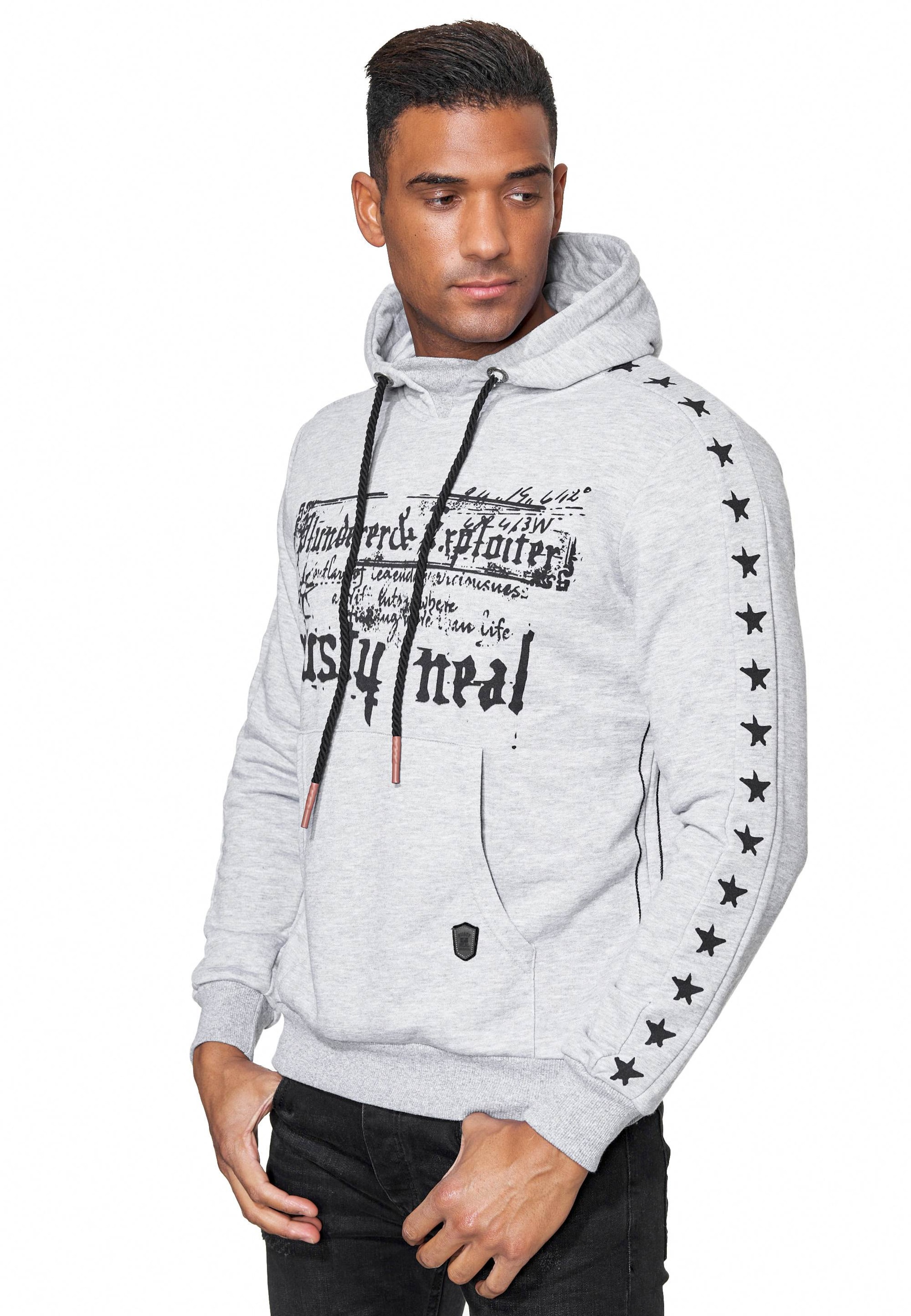 Rusty Neal Sweatshirt in Grau: Vorderseite