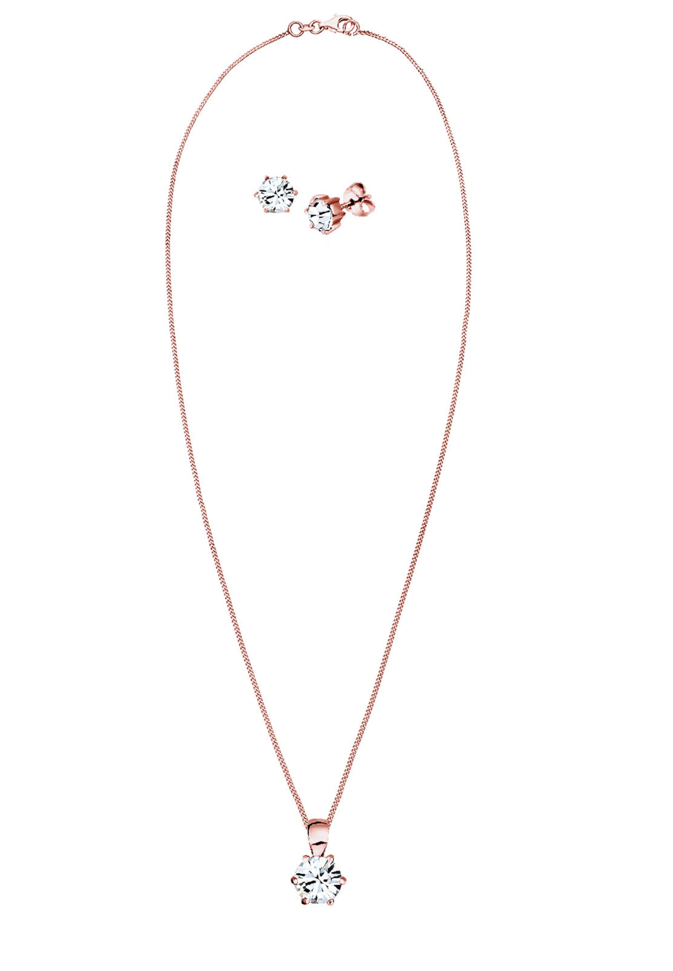 ELLI Jewelry set 'Kristall' in Gold