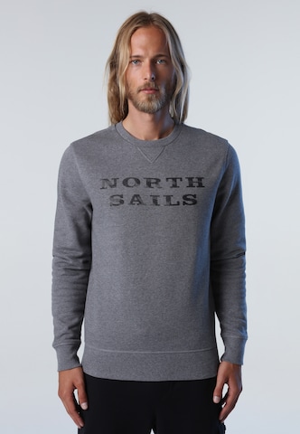 North Sails Sweatshirt in Grijs: voorkant