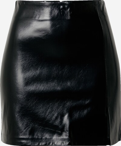 TOPSHOP Sukně 'Entry PP Split - Black Vinyl' - černá, Produkt