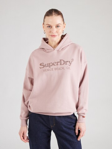 Felpa 'Venue' di Superdry in rosa: frontale