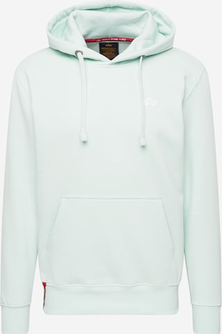 ALPHA INDUSTRIES Sweatshirt in Groen: voorkant