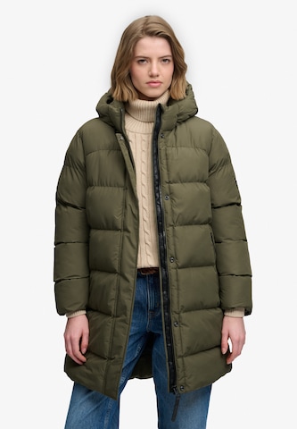 Superdry & Co Wintermantel in Groen: voorkant
