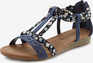 LASCANA Sandals in Blue: front