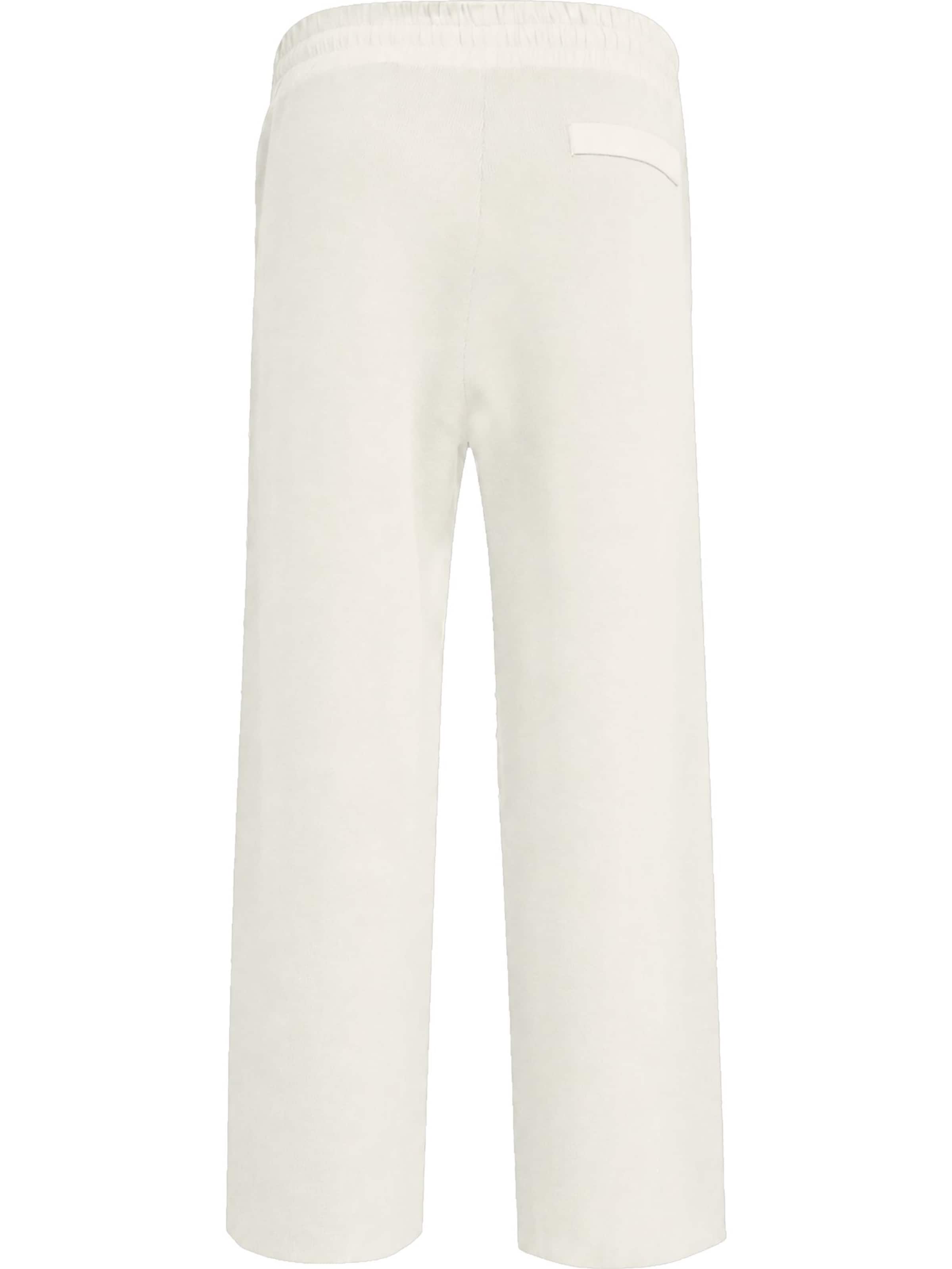 Carlo Colucci Loose fit Trousers 'Fianco' in White