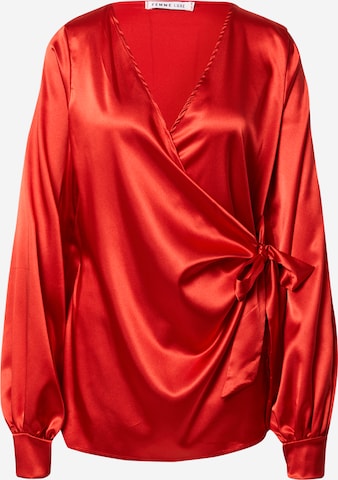 Femme Luxe Blouse in Red: front