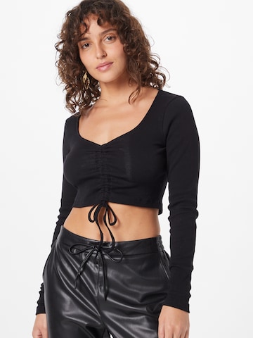 ABOUT YOU Shirt 'Leia' in Black: front