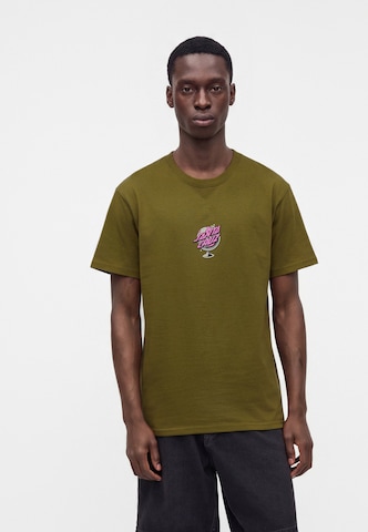 T-Shirt 'Knibbs Cryptic World Centre' Santa Cruz en vert : devant