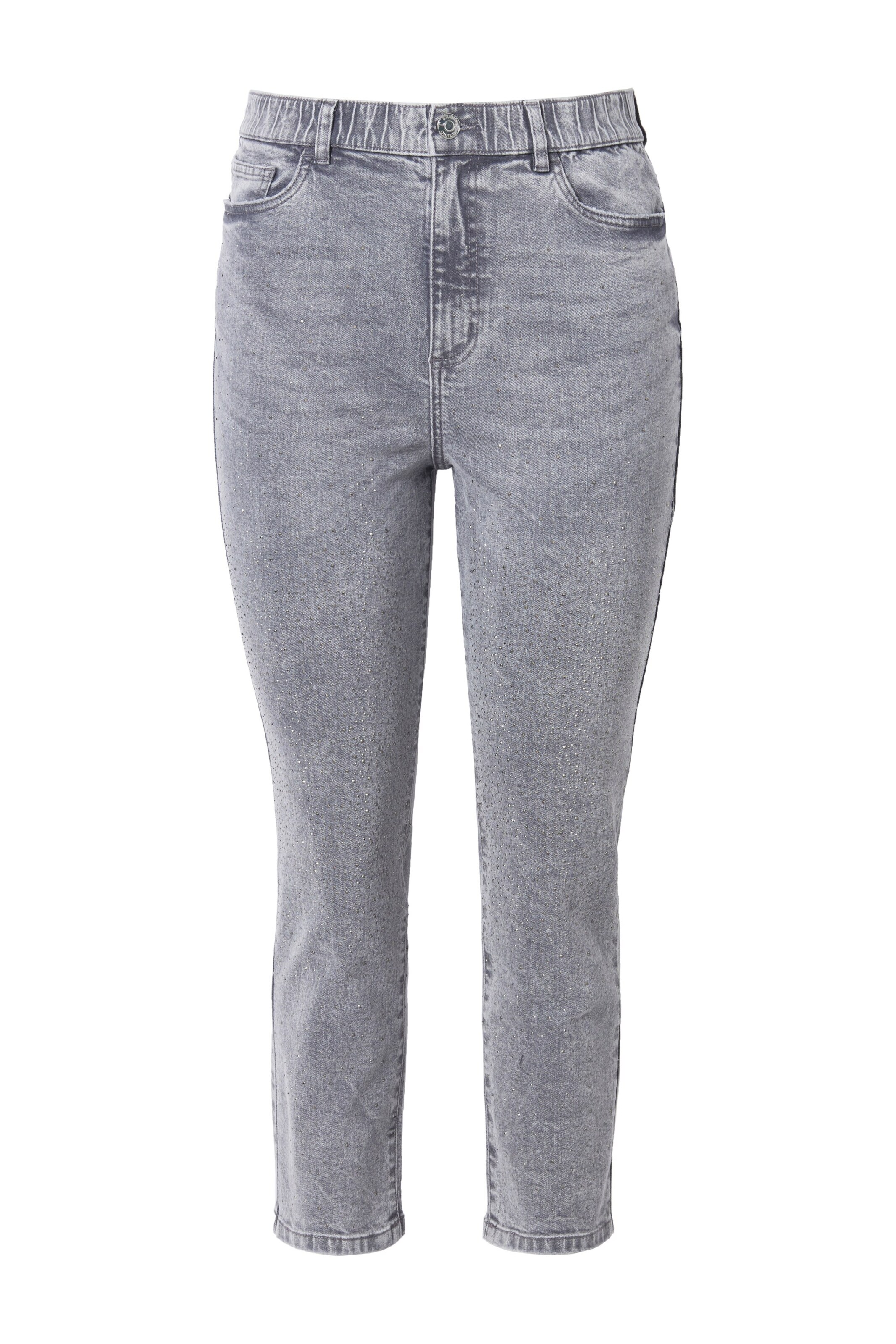 Studio Untold Slimfit Jeans in Grijs: voorkant