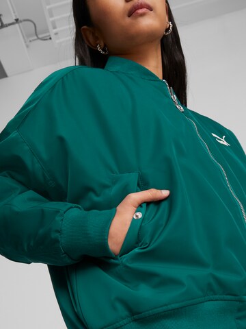 PUMA Overgangsjakke 'Shiny' i grøn