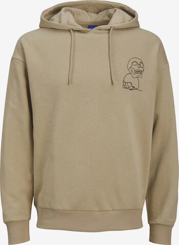 Sweat-shirt JACK & JONES en beige : devant