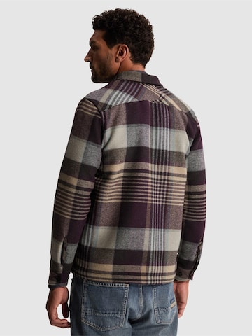 Regular fit Camicia 'Wool-blend overshirt with check pattern' di CAST IRON in lilla