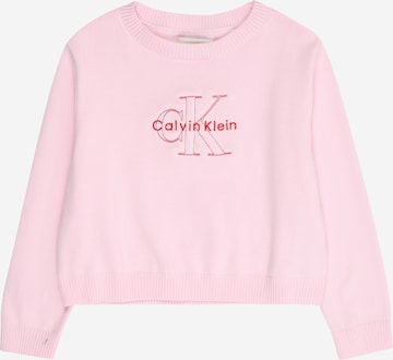Calvin Klein Jeans Svetr – pink: přední strana