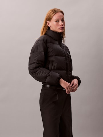 Giacca di mezza stagione di Calvin Klein Jeans in nero: frontale