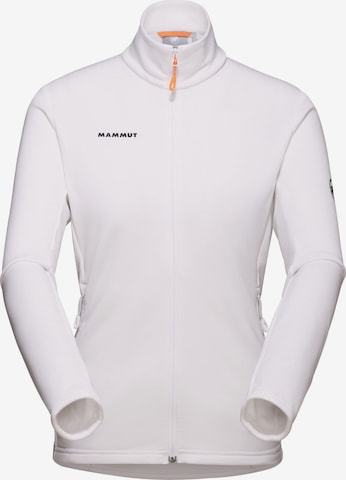 MAMMUT Funktionsfleecejacke ‘Aconcagua Light’ in Weiß: Vorderseite