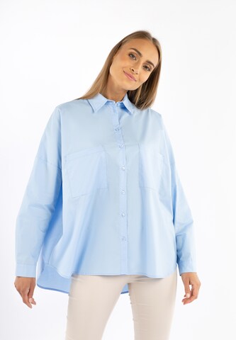 RISA Bluse in Blau: Vorderseite