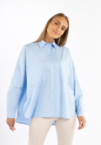 RISA Blouse in Blauw: voorkant