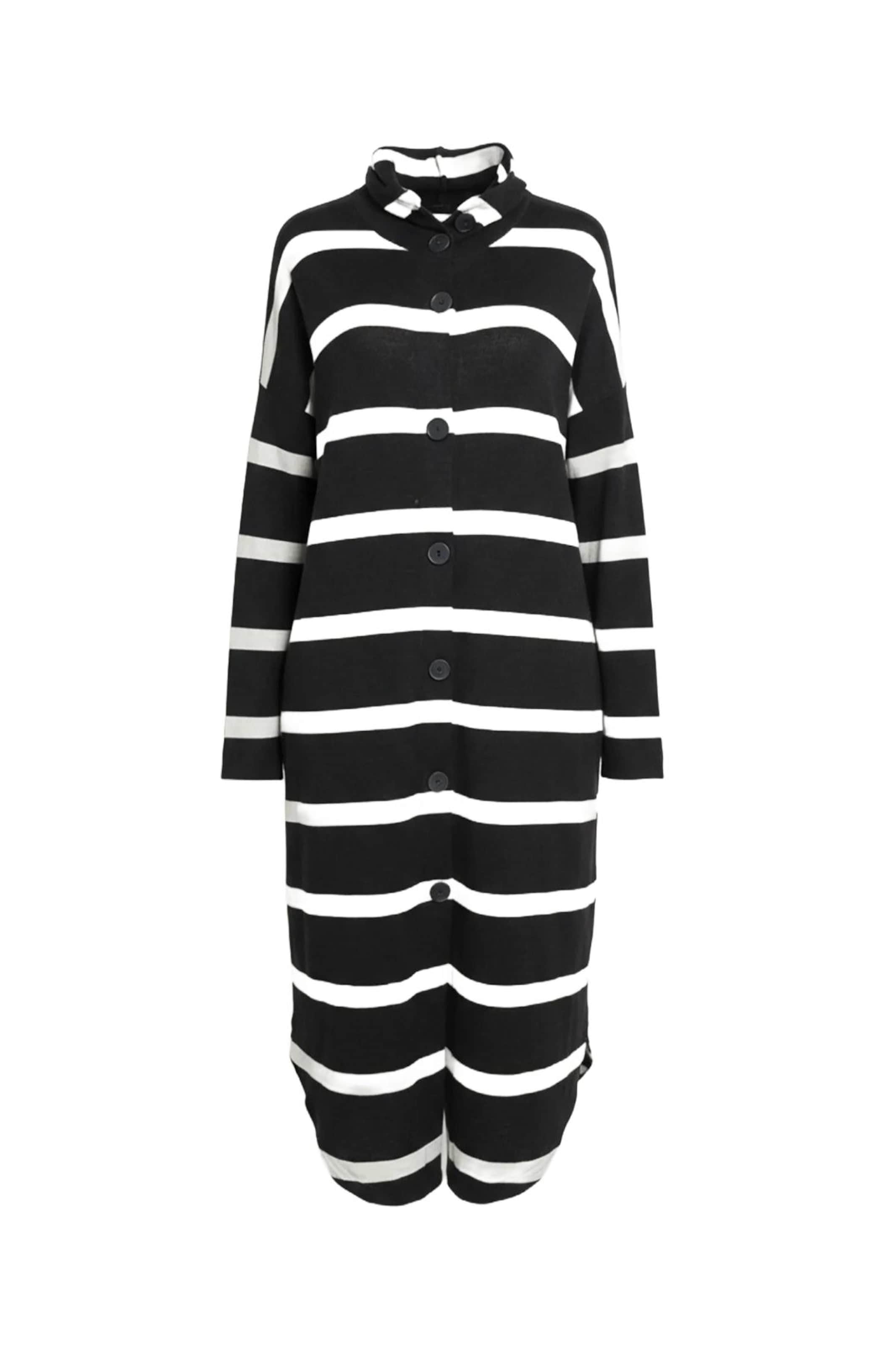 Shape Of You Gebreide mantel in Zwart: voorkant