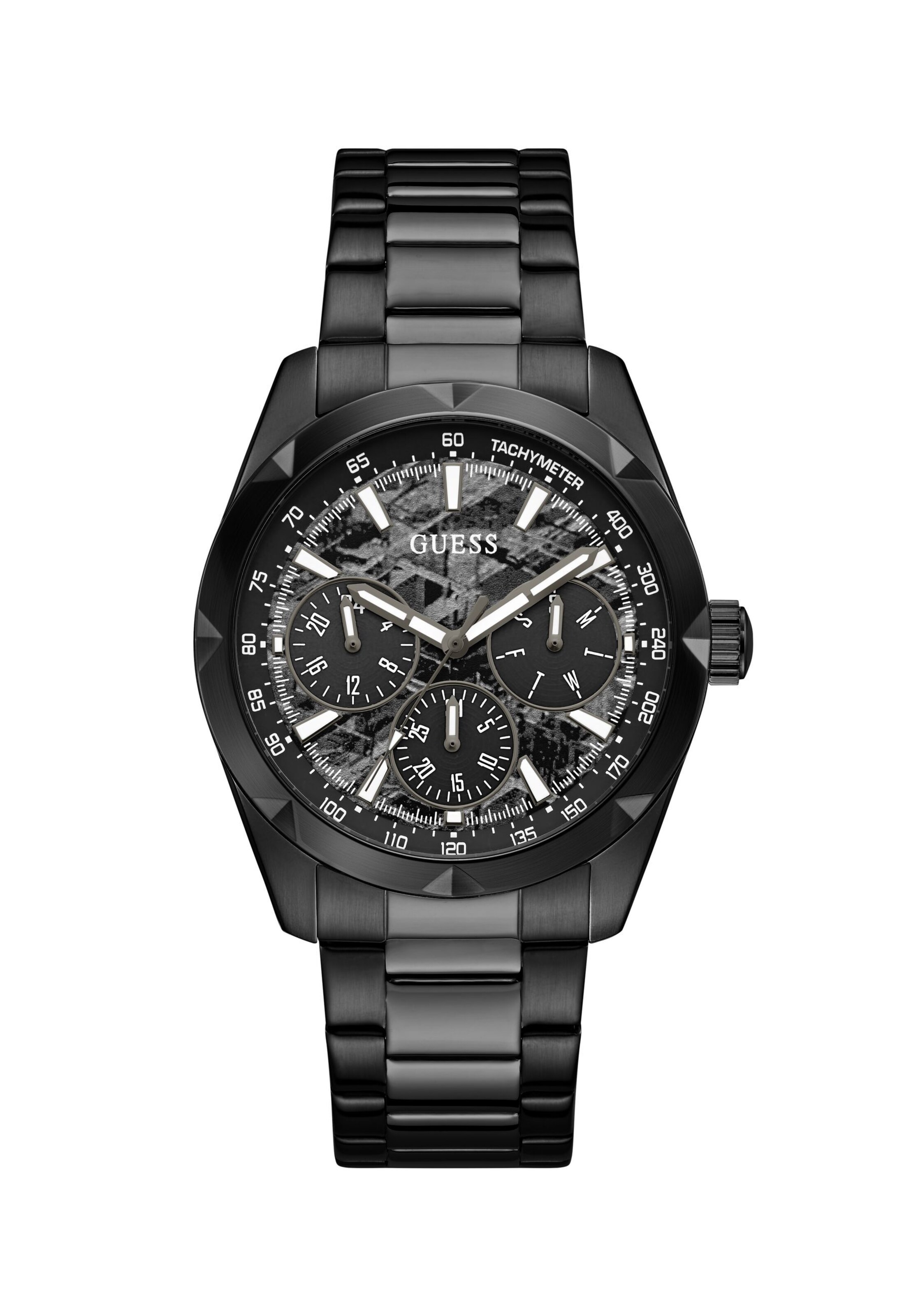 Orologio analogico ' ROCCO ' di GUESS in nero: frontale