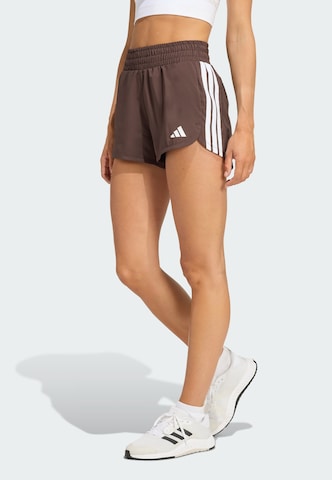 ADIDAS PERFORMANCE - regular Pantalón deportivo 'Pacer' en marrón: frente