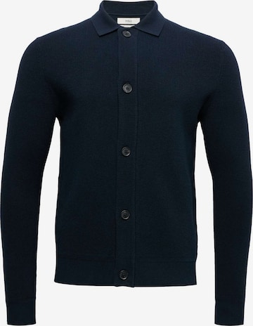 Marks & Spencer Gebreid vest in Blauw: voorkant