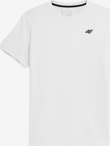 T-Shirt fonctionnel 4F en blanc : devant