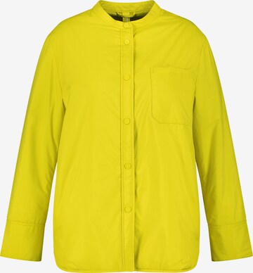 SAMOON Between-Season Jacket in Yellow: front