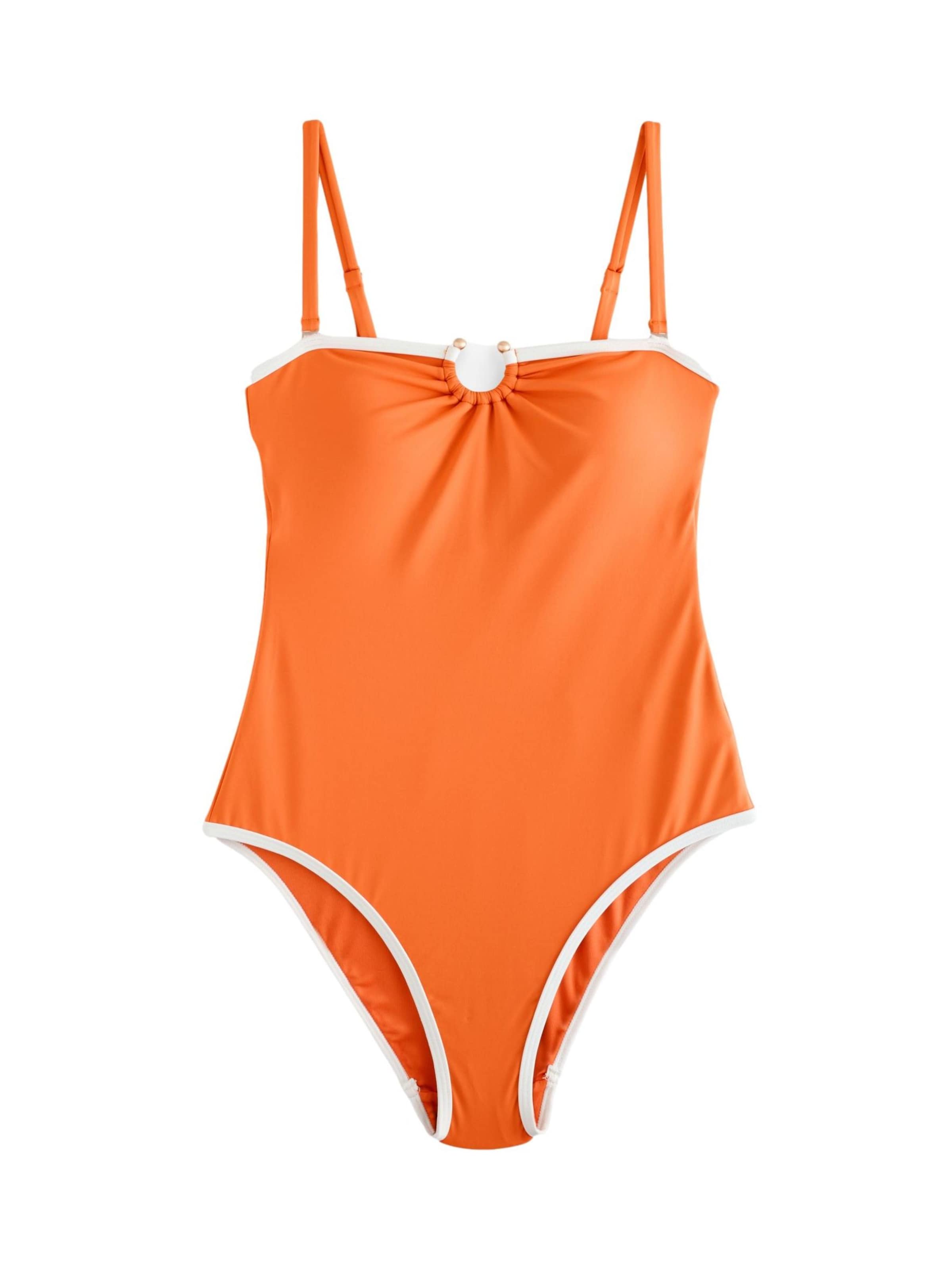 Mint Velvet Balconette Ujumistrikoo, värv oranž: eest vaates