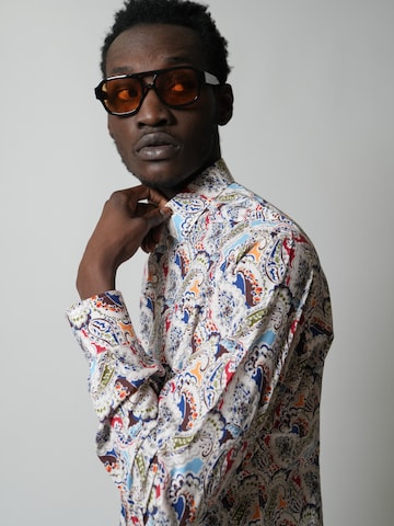 HENRIK Super Slim Fit Button Up Shirt in Mixed colors