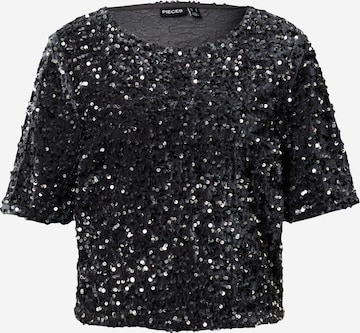 PIECES - Blusa 'KAM' em cinzento: frente