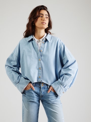DRYKORN Blouse 'Oshia' in Blue: front