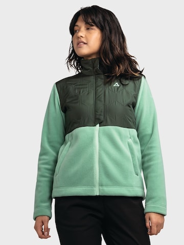 Veste en polaire fonctionnelle 'Gregale' Schöffel en vert : devant