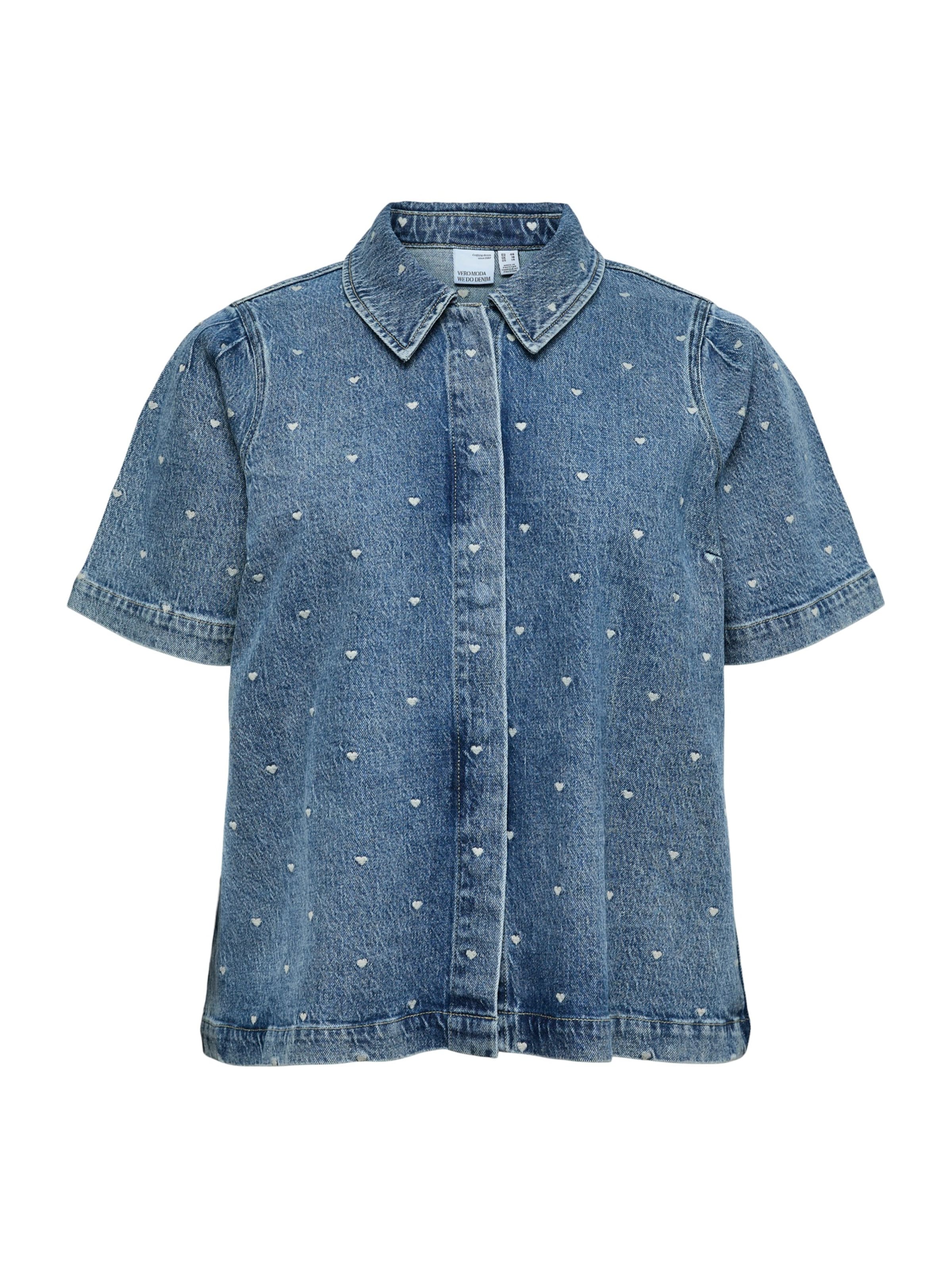 Vero Moda Curve Blúz 'VMCDionne' - kék: elől