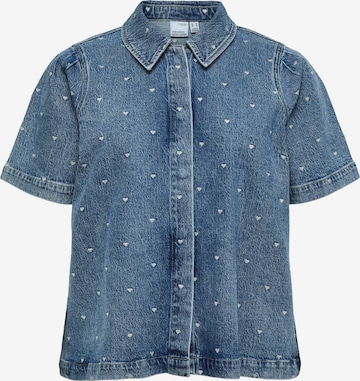 Vero Moda Curve Pusero 'VMCDionne' värissä sininen: etupuoli