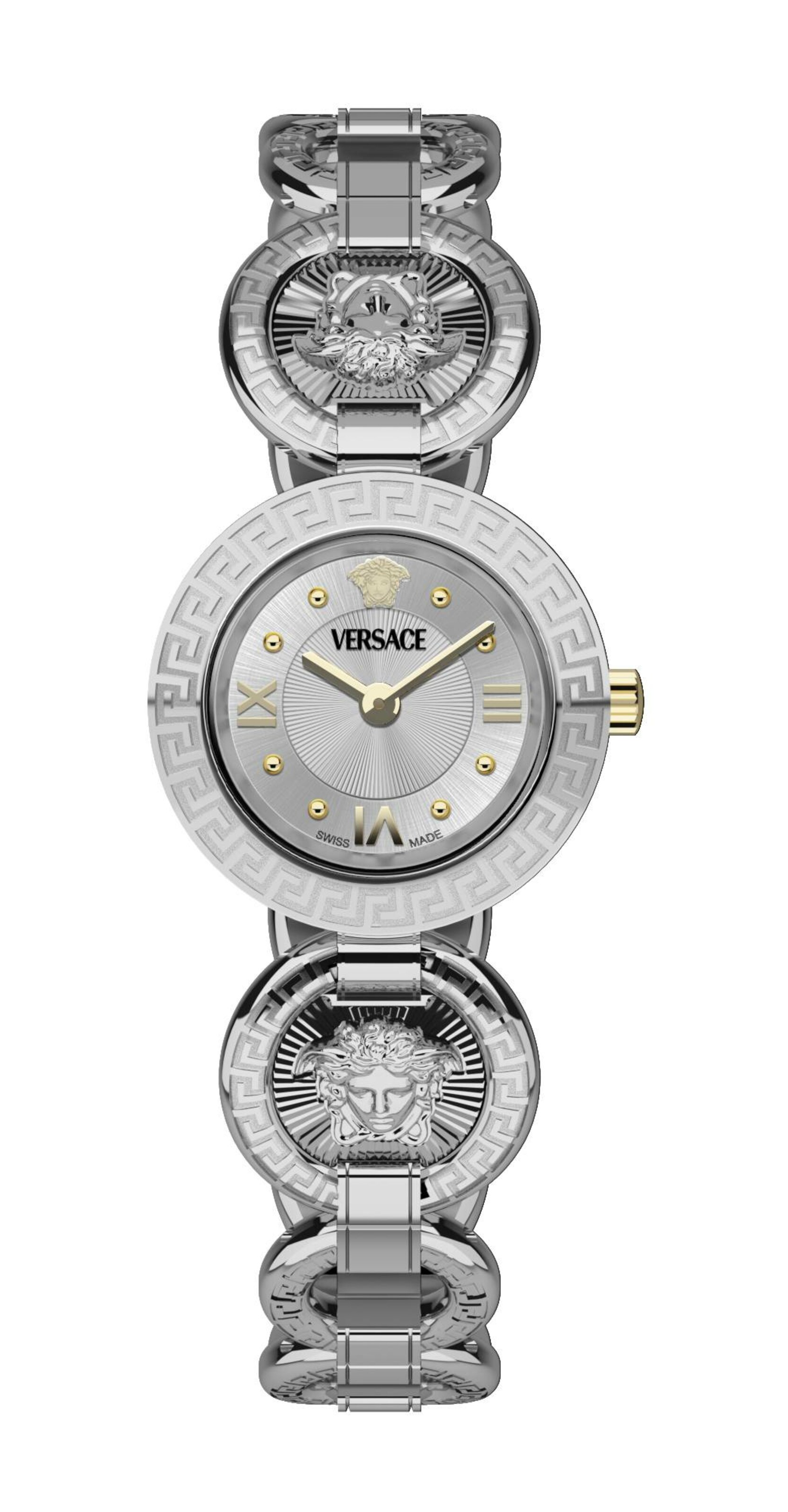 VERSACE Uhr in Silber: Vorderseite