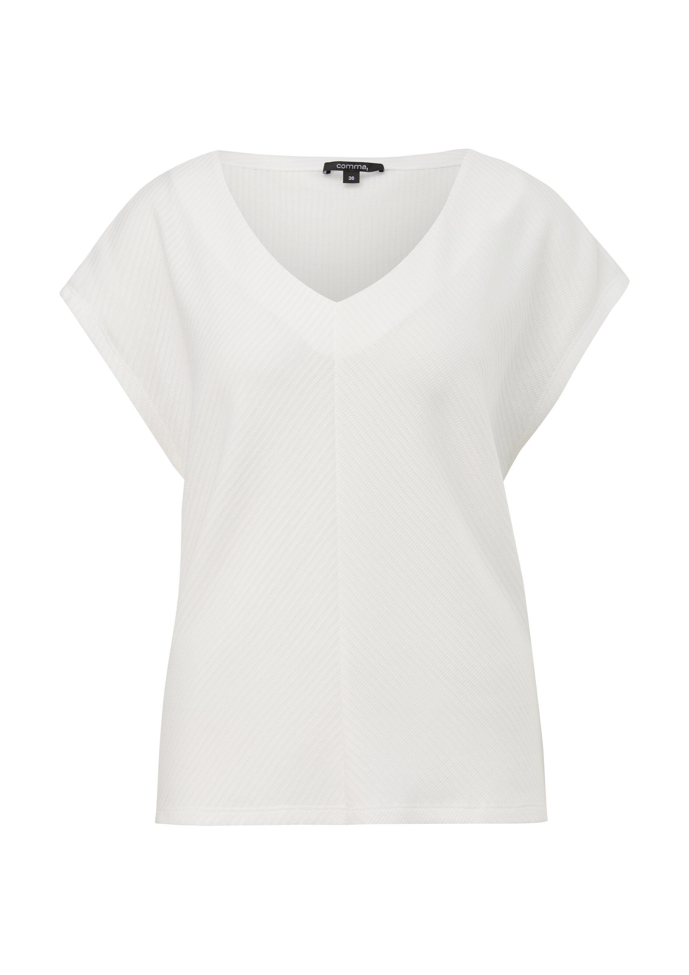 COMMA T-Shirt in Weiß: Vorderseite