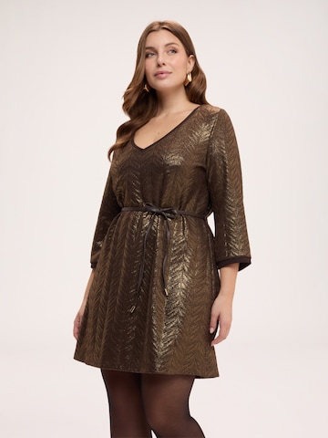 Fiorella Rubino Jurk in Bruin