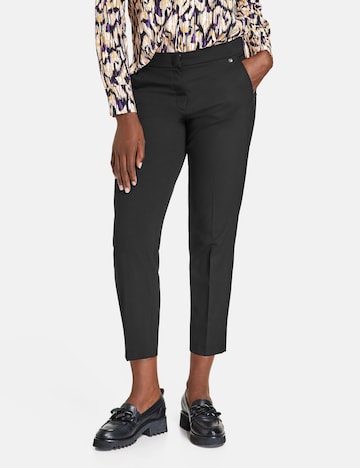 GERRY WEBER Regular Chino trousers in Black: front