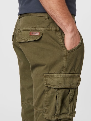 INDICODE JEANSregular Cargo hlače 'Monroe' - zelena boja