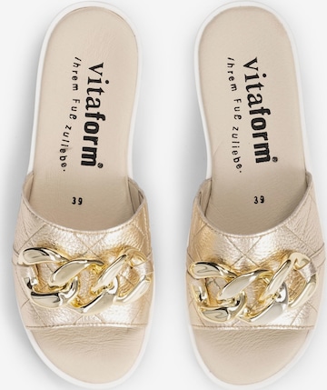 VITAFORM Pantolette in Gold