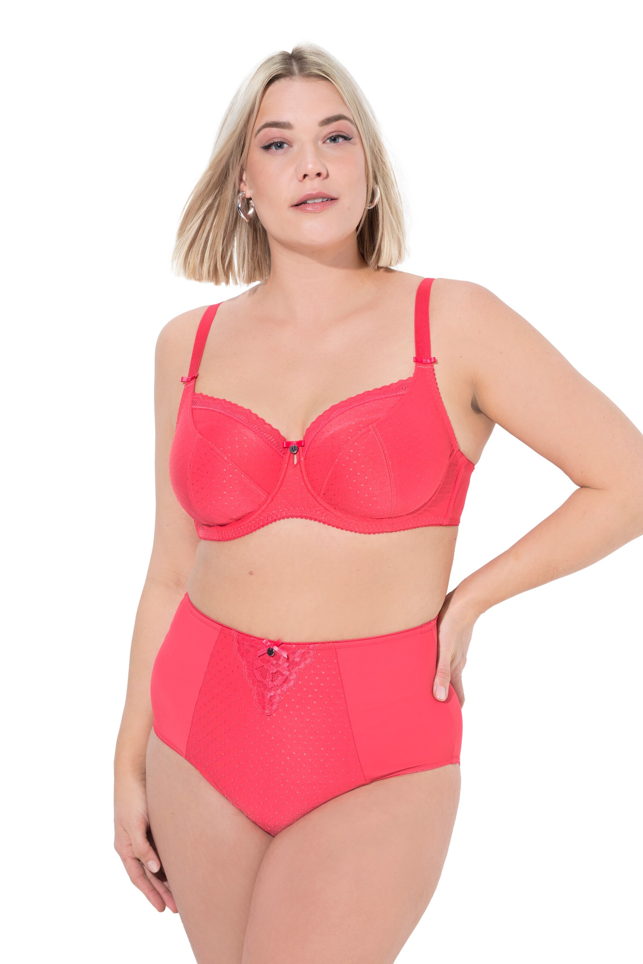 Ulla Popken Boyshorts in Pink: front