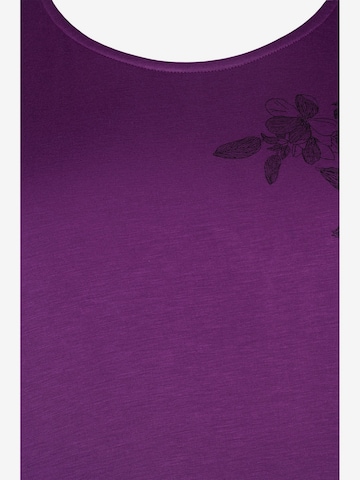 Zizzi Shirt 'Tora' in Purple