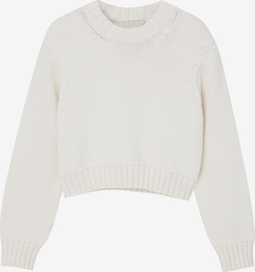 Pull&Bear Sweater in Beige: front