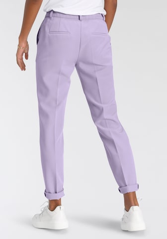 TAMARIS Slim fit Pleated Pants in Purple