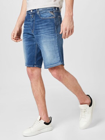 REPLAY Regular Shorts 'GROVER' in Blau: predná strana