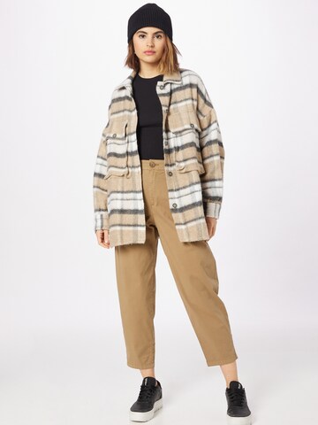 s.Oliver Loose fit Pleat-front trousers in Brown