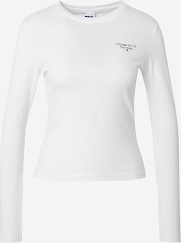 Tommy Jeans Shirt 'ESSENTIAL' in White: front